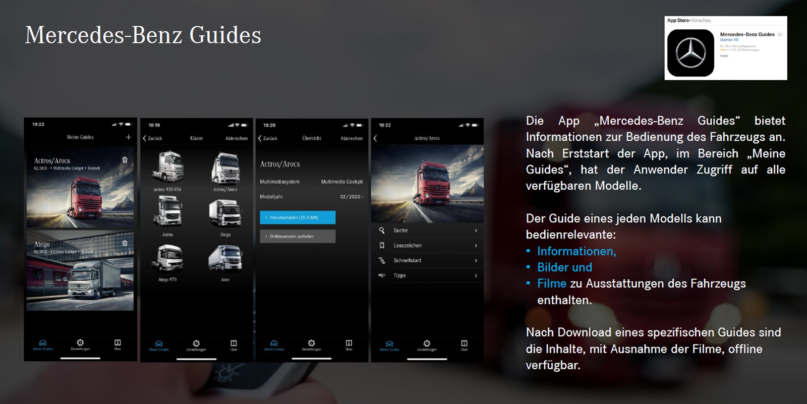 Mercedes-Benz Truck Apps